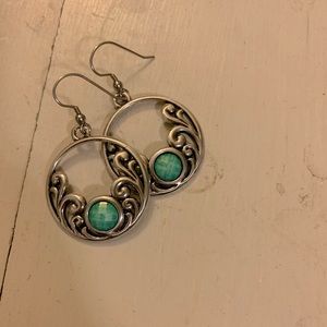 Green Stones Earrings